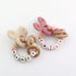 Personalized Baby Teether with Name - Custom Mouse Silicone Teether & Natural Wooden Ring for Boys & Girls - Handmade