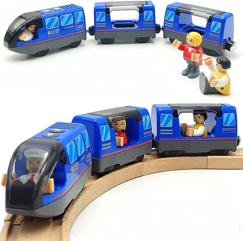 TOPLIVING Battery Operated Train for Wooden Train Track Set Toys for Toddlers Age