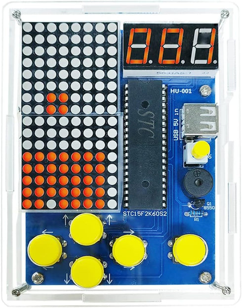 Gikfun Electronic Game Machine Soldering Projects Kit with 4 Retro Classic Games for School Learning