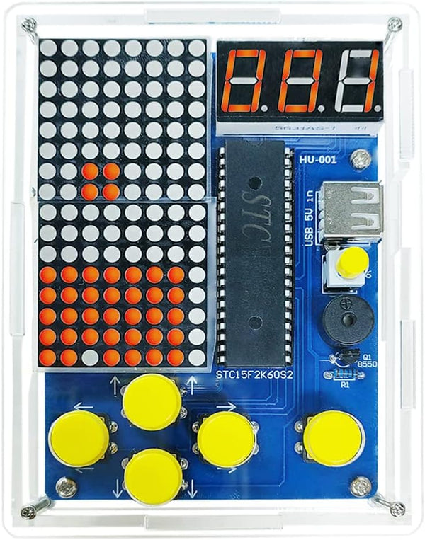 Gikfun Electronic Game Machine Soldering Projects Kit with 4 Retro Classic Games for School Learning