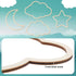 Kathfly4 Pieces Boho Nursery Cloud Star Wall Decor Wooden Babyroom Moon Rattan Wall Decor Wooden Rainbow for Children