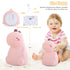 VSATEN Color Changing Dinosaur Night Light for Kids, USB Rechargeable LED Nursery Lamp with Touch Sensor