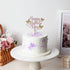 6 pcs Acrylic Cake Topper, Happy Mother's Day Decorative Party Cake Decoration with Rose Gold Butterfly
