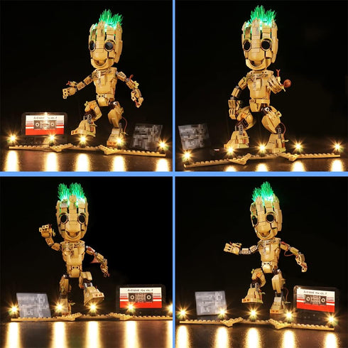 VONADO LED Light Kit Compatible with Lego I am 76217, Music Version Lighting for Creative DIY Decor (NO Lego Model)