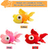 Fish Stuffed Animal, 13.78" Yellow Goldfish Plush Cute Toy Gifts for Kids Adults