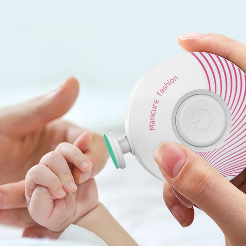 Trimmer Set, 6 2-Pack Newborn Baby Nail Gentle Electric Nail File for Sensitive Nails with Grinding Heads, Quiet Nail