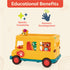 B. toys Bonnie's School Bus - Musical School Bus & Characters, Lights & Sounds Toy Vehicle for Toddlers 18 Months +