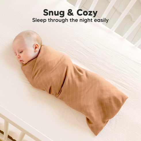 Pack 2-Pack 4-Pack Pack KeaBabies and Play Mini Crib Sheets and Muslin Swaddle Blankets for Baby Boys, Girls - Fitted