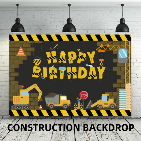 FIGEPO Set Construction Birthday Party Supplies Dump Truck Party Decorations Kits arch kit Garland for Boy Construction