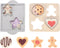 Wooden Gingerbread Cookie Baking Set, Play Food Sets for Toddlers, Play Kitchen