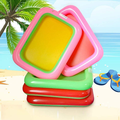 Topwon Inflatable Sand Tray for Kids, Portable Sand Box with Sand Molds, Random Color, 29x39