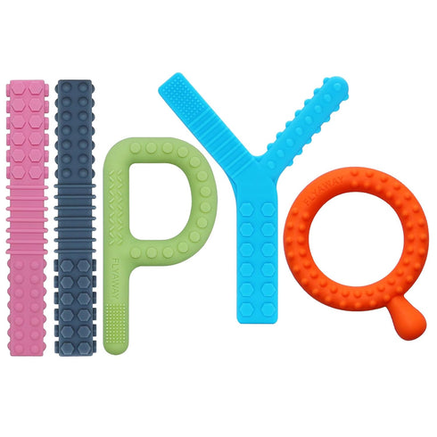 Sensory Toys for Kids with Autism, 5 Pack Silicone Baby Teething Toys for ADHD, Anxiety, Teething Relief Tubes for