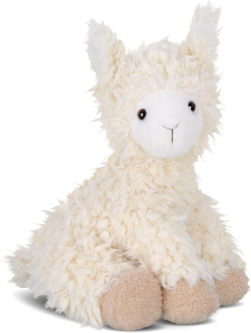 Bearington Fuzzy Plush Llama Stuffed Animal, 11.5 Inch