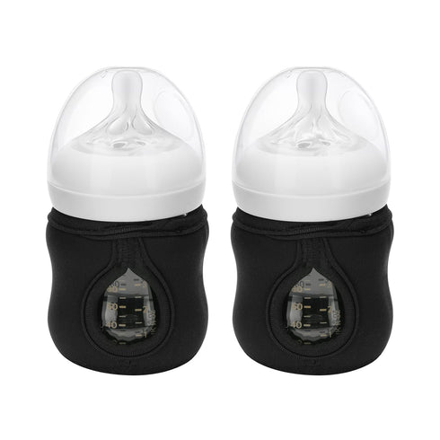Beautyflier 4oz Glass Baby Bottle Sleeve Covers, Reusable Insulator, Heat/Cold Retention Neoprene Holder