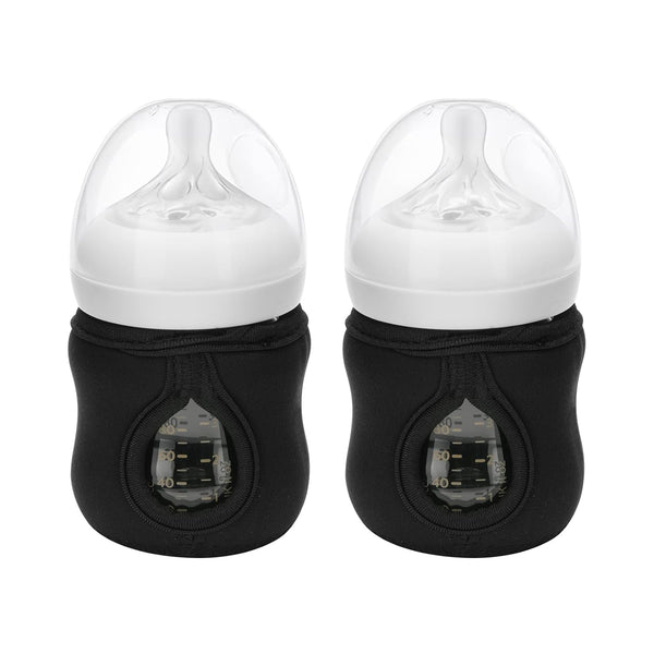 Beautyflier 4oz Glass Baby Bottle Sleeve Covers, Reusable Insulator, Heat/Cold Retention Neoprene Holder