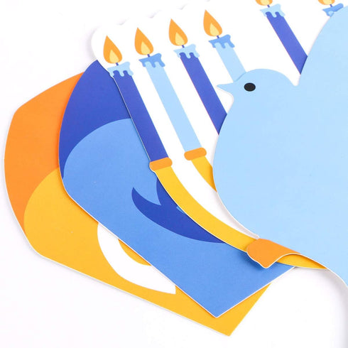 Happy Hanukkah Decorations Paper Banners, Holiday Chanukah Party Supplies