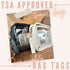 Set 3 Lucky Love Diaper Bag Organizing Pouches | of Including Diaper Clutch | Dry Wet Bag (Black Clear Trio Pouches