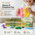 OBVIO HOME 12 Set, Air Dry Clay for Kids - Dinosaur & Jungle Designs Modeling Clay Kit - Model Sculpting Ultra Soft