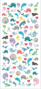 Playhouse Narwhal Party Glitter Accent Micro Mini Sticker Sheet - 1 Pack