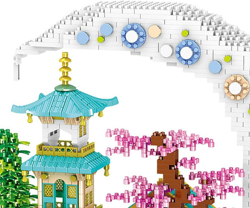 Moon Palace Building Blocks Set, 3661 Pcs Famous Chinese Fable Architecture Educational Toys for Kids and Adults