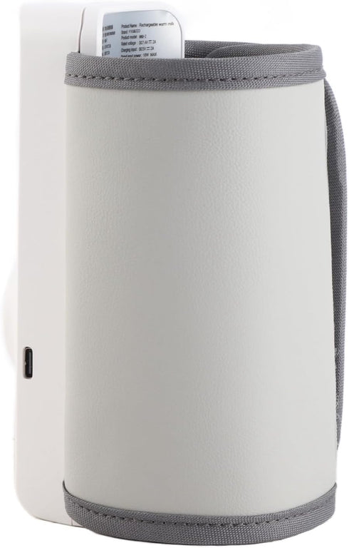 Julihai 3000mah 7.4V 2A 18W Portable Baby Bottle Thermal Heater Practical USB Charging Milk Bottle Warmer, ABS PU