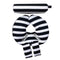 Infant Car Seat Head Support Set, Black White Stripes, Newborn Head Rest,