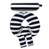 Infant Car Seat Head Support Set, Black White Stripes, Newborn Head Rest,