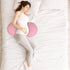 Pregnancy Pillow for Sleeping, Soft Maternity Body Pillow for Side Sleepers, Wedge Support for Back, Belly, Legs