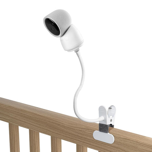 Clip Mount for Arenti Baby Monitor, No Tools or Wall Damage (White)