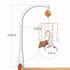 23-Inch 12 Crib Mobile, HI Baby Moment White Baby Mobile with Music Box, Lullabies, Rotary Crib Mobile Motor
