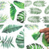 Leaf Wall Decals, H2MTOOL 64 PCS Removable Tropical Plants Stickers for Kids Nursery Room Decor