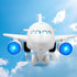 1:200 3 4 5 6 7 8 Airplane Toys for Toddlers Friction Powered Toy Plane with Flashing Lights and Sounds for Kids Boys