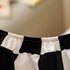 Set 4 Set Set KAREVER Grid Toddler Bedding Black White Checkered Pieces Crib Bed Kids Pliad Comforter