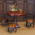 LUOZZY 1:12 Miniature Wooden Round Table Model for Dollhouse Accesories Miniature Side Table Dollhouse Furniture