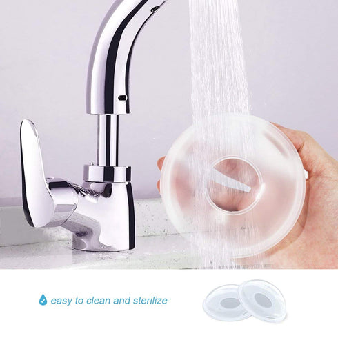 (Pack 2) Breast Shells, Milk Saver, Nursing Cups, Nursing Moms to Ease Nipple Pain, BPA-Free and Reusable, Collect