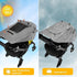 Stroller Sun Shade - UPF 50+ Universal Stroller Cover for Baby Sun Protection-Waterproof Stroller Cover for Sun, Stroller Sun Shade Extender with See Through, Joggers & Stroller Accessories for Summer