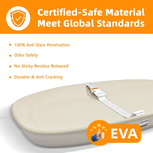 NOSDA CRADOE Waterproof Baby Changing Pad for Dresser, Wipeable Comfortable Soft EVA Foam Changing Station