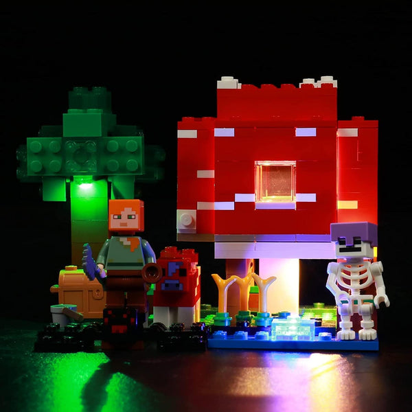 BrickBling LED Light for Lego Mushroom House 21179 Building Kit - Creative Light Kit for Playset