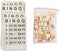 Bingo Board Game - Classic Vintage Wooden Bingo Set with 40 Number Cards & 75 Chess Pieces