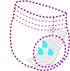 BrightCare (12 x4 Inch) (25 Count) Medium Adult Diaper Booster Pad Liner - Inserts with Adhesive - Doubler Locks