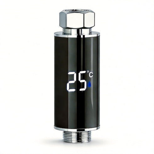 Generic LED Shower Head with Real-Time Water Temperature Display, for Hydro Power Generation,