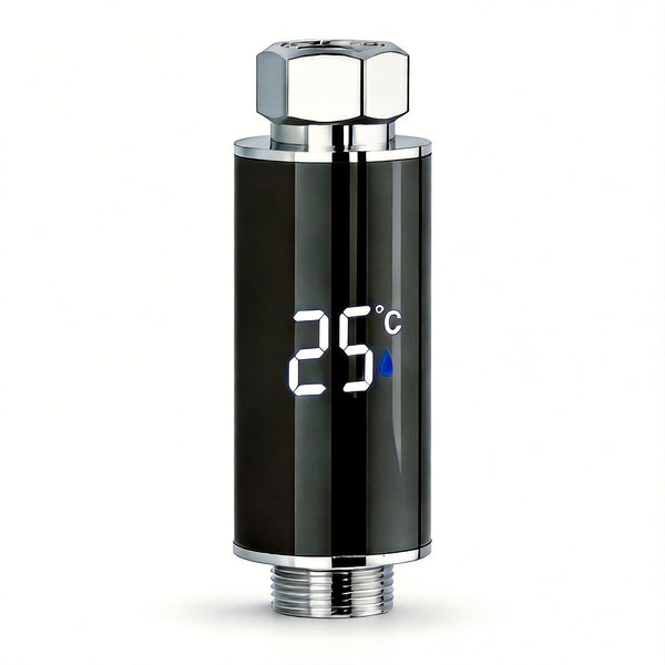 Generic LED Shower Head with Real-Time Water Temperature Display, for Hydro Power Generation,