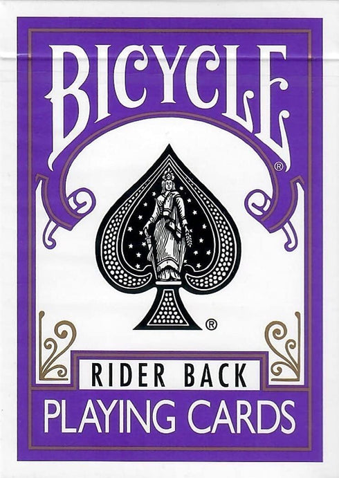 Bicycle Purple Rider Back Playing Card Deck, Poker Size