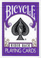 Bicycle Purple Rider Back Playing Card Deck, Poker Size