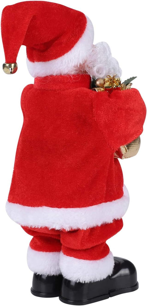 Christmas Funny Santa Toy, Dancing and Singing Electric Santa Claus Doll, Holiday Interactive Musical Ornament