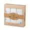 Petite Piccolo 3 Pack Baby Muslins, Multicolored Feathers