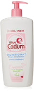 Cadum Bb Gel Nettoyant Corps et Cheveux l'Huile d'Amandes Douces Bio pour Bb,