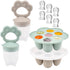 Ginbear Silicone Baby Fruit Food Feeder & Freezer Tray (Set of 2),