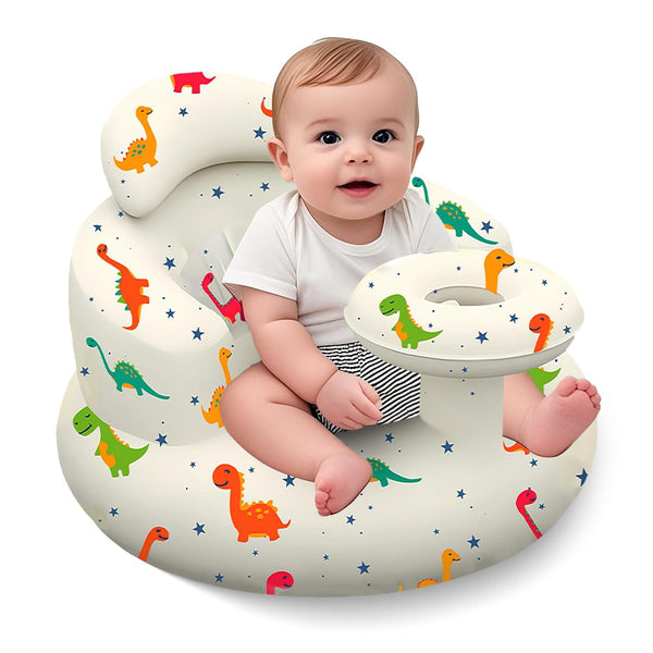 Inflatable Baby Seat with Tray, Blow up Infant Chair for Babies 3