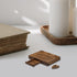 6.00X4.30X0.80cm/2.36X1.69X0.31in LOGOFUN Miniature Wooden Spirit Board with Planchette Mini Tiny Spirit Talking Board